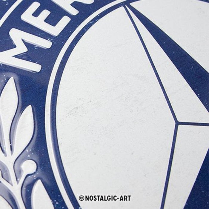 Blechschild Mercedes rund 2